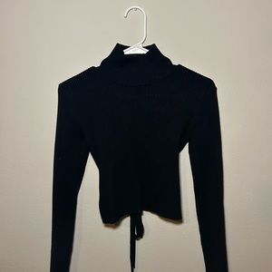 Nasty Gal Open Back Mock Neck Sweater